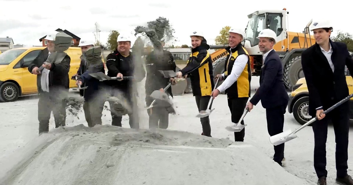 Groundbreaking ceremony in Hof: New DHL delivery depot is being built